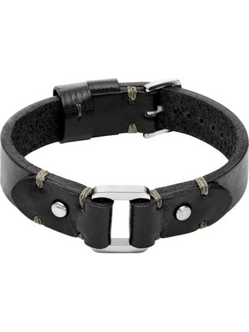 Fossil Ανδρικό Βραχιόλι Χειροπέδα από Δέρμα JF04946040