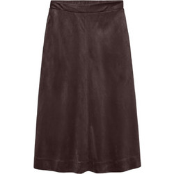 Vero Moda Μίντι Φούστα Σουέντ Ψηλόμεση Καφέ 10351760