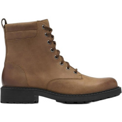 Clarks Orinoco 2 Γυναικεία Αρβυλάκια Δερμάτινα Ταμπά με Χοντρό Χαμηλό Τακούνι 26333892