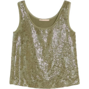 Penny Black Γυναικείο Καλοκαιρινό Crop Top με Παγιέτες Χακί 2611161142200-002