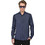 Berto Lucci Ανδρικό Πουκάμισο Μακρυμάνικο Slim Fit Navy Μπλε 04262-1250-5008