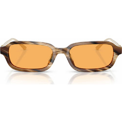 Tory Burch TY7243U 209385 Ανδρικά Γυαλιά Ηλίου Ορθογώνια Κοκάλινα Καφέ με Πορτοκαλί Φακό