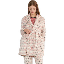 Gisela Paws Γυναικεία Ρόμπα Χειμωνιάτικη Fleece Σομόν 2/20512