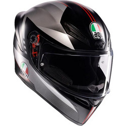 AGV K1 S Lap Black Grey Red Κράνος Μηχανής Full Face 1500gr