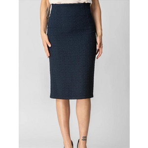 Chrisper Μίντι Φούστα Υφασμάτινη Ψηλόμεση Pencil Navy Μπλε 66210-04 Chrisper Μίντι Φούστα Υφασμάτινη Ψηλόμεση Pencil Navy Μπλε 66210-04