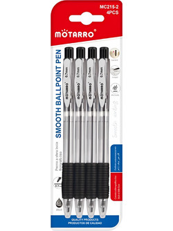 Motarro Σετ Στυλό Διαρκείας 0.7mm Μαύρο 4τμχ MC215-2