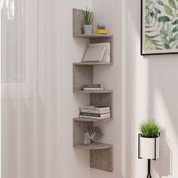 vidaXL Γωνιακή Βιβλιοθήκη Τοίχου 19x19x123cm 326835