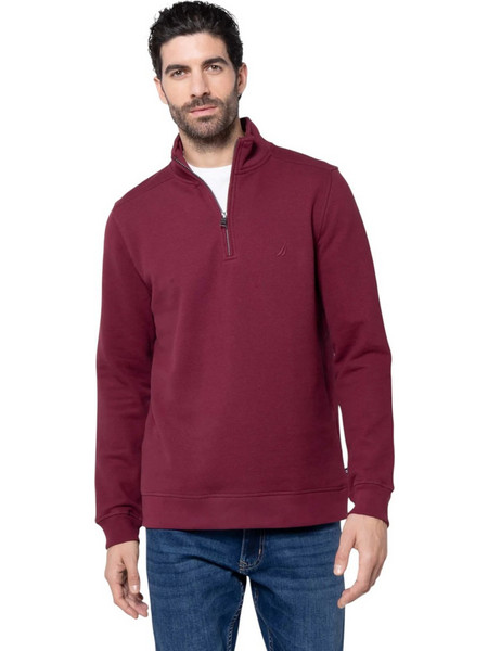 Nautica Ανδρικό Φούτερ Μπορντό 3NCK67070-NC43P