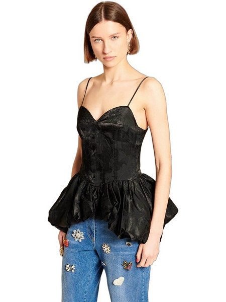 Sister Jane Γυναικείο Χειμερινό Top Μαύρο TOD182BLK