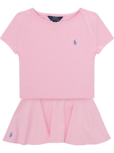 Polo Ralph Lauren Βρεφικό Σετ για Κορίτσι Καλοκαιρινό Μωβ 313965215001