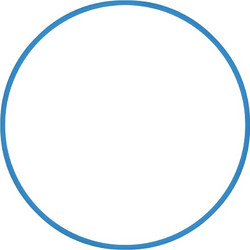 Χούλα Χουπ HQ 80cm - Φ19mm - 330gr, Μπλε 98818