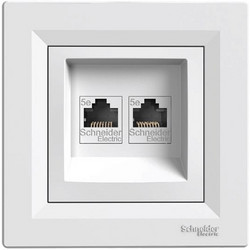 Πρίζα Δικτύου RJ45 cat5e U/UTP Διπλή EPH4400121 3606480527050