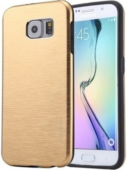 Motomo Back Cover Μεταλλική Χρυσή (Galaxy S6 Edge)