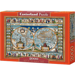 Puzzle Castorland Map Of The World 2000 Κομμάτια