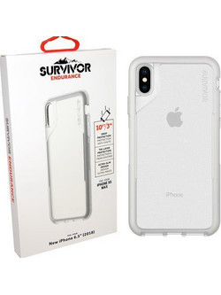 Θήκη Griffin Survivor Endurance cover για Apple iPhone X, XS - ΔΙΑΦΑΝΟ ΓΚΡΙ - GR-GIP-010-CGY