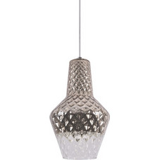 Home Lighting Athina Κρεμαστό Φωτιστικό Οροφής Μονόφωτο E27 Ασημί 77-3626