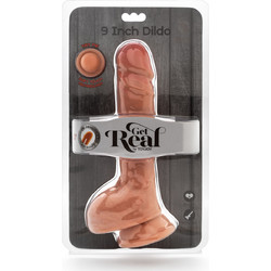 ToyJoy Get Real 9" Ρεαλιστικό Dildo με Βεντούζα & Όρχεις 22.8cm Flesh