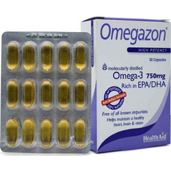 Health Aid Omegazon Ιχθυέλαιο 750mg 30 Κάψουλες