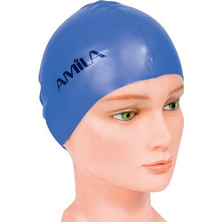 Σκουφάκι Πισίνας Απλό Μπλέ Σκούρο One Size Amila - 47011