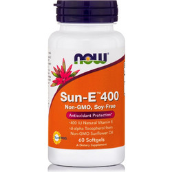 Now Foods Vitamin Sun-E 400iu 60 Μαλακές Κάψουλες