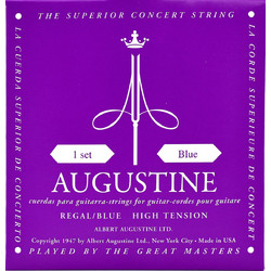 Augustine Regal Blue Set Σετ 6 Χορδές Κλασικής Κιθάρας Nylon 30-45" Hard Tension
