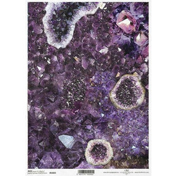 Ριζόχαρτο precious stones purple 1" A4 21x29.7εκ. 25321