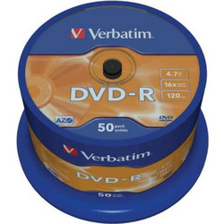 DVD-R Verbatim 16x 4.7GB cake box 50 τεμ