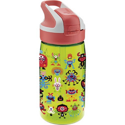 Laken Monsters Παιδικό Μπουκάλι Πλαστικό BPA Free με Καλαμάκι Lime 450ml LTNSPE