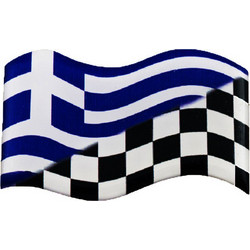 Αυτοκόλλητο Ελληνική σημαία / Καρό Σημαία (μικρό)
