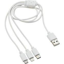 Καλώδιο φόρτισης 3 σε 1 για iPhone / micro USB / USB C