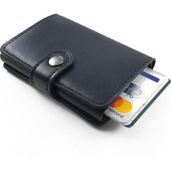 Πορτοφόλι Για Πιστωτικές Κάρτες Δερματίνη Με Μεταλλική Θήκη RFID CARD GUARD