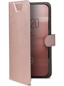 Celly Case Wally Unica Grip Univ Book Pink XXL
