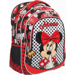 Gim Minnie Couture Σχολική Τσάντα Πλάτης Δημοτικού Κόκκινη 340-54031
