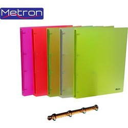 METRON ΝΤΟΣΙΕ ΠΛΑΣΤΙΚΟ Α4 4 ΚΡΙΚΟΙ 4cm ΔΙΑΦΑΝΟ ΑΣΣΟΡΤΙ