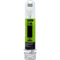 Data cable Golf GC-46 Lightning USB toUSB 2.0 για iPhone 5/5s, 6/6S, 6/6S Plus, SE, 7/7 Plus, iPad Air/Mini 1m White