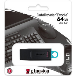 Kingston DataTraveler Exodia 64GB USB Stick 3.2 Gen 1 με USB-A