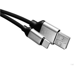 Καλώδιο Type C USB 2.0 A / Male - C /Male 1m Μαύρο