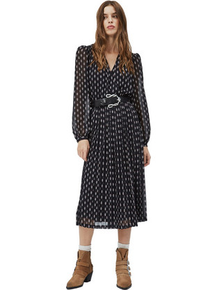 Pepe Jeans Midi Καθημερινό Φόρεμα Μαύρο PL952754-0AA