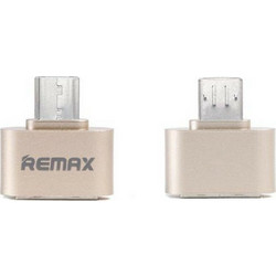 REMAX OTG RA-OTG Micro Usb Male - Usb A Female - Gold