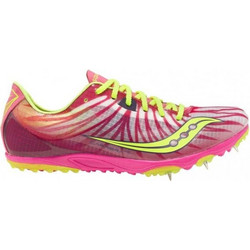 Saucony Carrera XS Γυναικεία Αθλητικά Παπούτσια Spikes Στίβου Φούξια Lime 19003-1