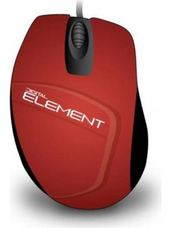 Element MS-30R Ενσύρματο Ποντίκι Red