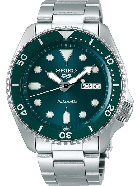Seiko 5 Sports Ανδρικό Ρολόι Αυτόματο με Ασημί Μεταλλικό Μπρασελέ SRPD61K1