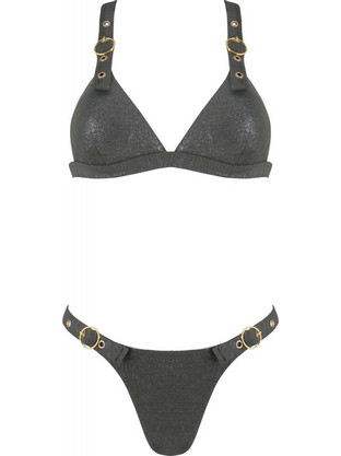 Gsecret Bikini Set Τριγωνάκι με Ενίσχυση Brazil Πράσινο C2012-12502