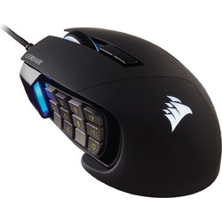 Corsair Scimitar Elite Ενσύρματο Gaming Ποντίκι RGB 18000 DPI Black
