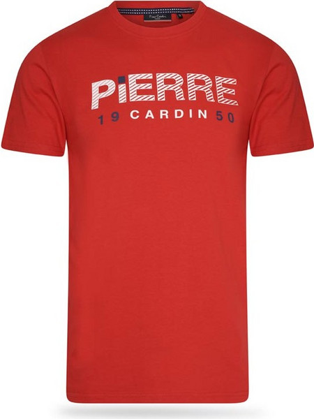 Pierre Cardin Ανδρικό Μπλουζάκι T-shirt με τύπωμα και κοντό μανίκι, σε Κόκκινο χρώμα - Pierre Cardin