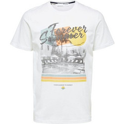 T-shirt ανδρικό Forever Summer SELECTED οργανικό βαμβάκι