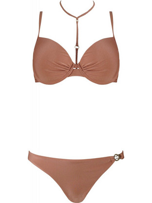 Gsecret Bikini Set με Ενίσχυση Μπεζ XL2109-13109