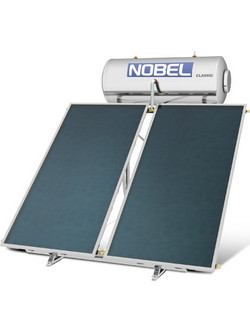 Nobel Classic Ηλιακός Θερμοσίφωνας 200lt 4m² Inox Διπλής Ενέργειας
