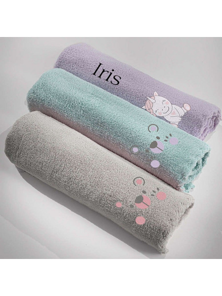 Guy Laroche Mythical Iris Κουβέρτα Κούνιας Fleece 100x140 Λιλά