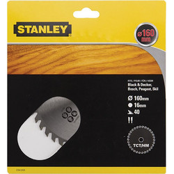 Δίσκος ξύλου Stanley με διάμετρο 210mm
